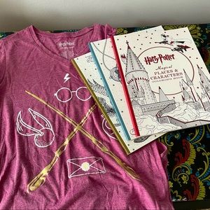 Harry Potter tee with free coloring books